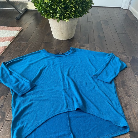 None Tops - Women’s Large Blue Oversized Top